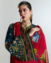 3-PC Unstitched Digital Printed Embroidered By Jugnu | ANARA